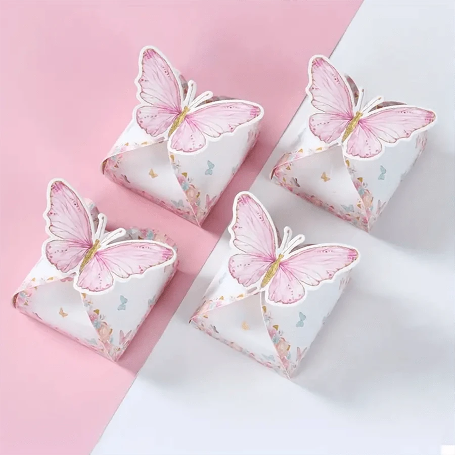 6 piezas Caja de cojín para dulces con forma de animales de dibujos animados para fiestas o regalos de cumpleaños, caja de embalaje de dulces, caja de almohada festival para embalaje - Multicolor - Ver 1