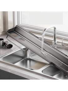 Estante organizador de especias de cocina montado en la pared, estante de especias para ahorrar espacio con barra de toalla y 6 ganchos - Gris Oscuro - Ver 5