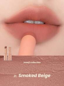 Rom&nd ZERO MATTE 唇膏 #21 烟熏米色，丝绒哑光质地，轻盈不干燥，柔焦哑光妆效，模糊唇部效果，日常哑光妆容，专业化妆品，特殊场合，韩式妆容，3克/0.11盎司。 - #21 SMOKED BEIGE - 查看 8