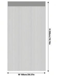 Sparkly Silver Wire Thick Door Curtain For Home Decoration, With Tassel And Partition Design