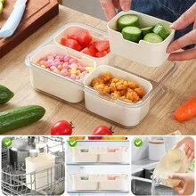 1 gói Bát ăn nhẹ có nắp, Hộp đựng đồ ăn nhẹ có ngăn, Hộp đựng đồ ăn nhẹ, Đĩa ăn nhẹ có 4 ngăn, Dụng cụ sắp xếp bát ăn nhẹ cho các loại hạt dự tiệc, Gia vị khô, Kẹo, Quả hạch, Trái cây, Rau - trắng - Xem 6