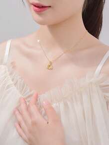 Collana In Argento Sterling 925 Per Donne, Catena Lunga E Sottile Alla Moda, Placcata In Oro 18k Per Maglione