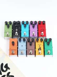 1个电吉他效果器踏板，单块电吉他效果器踏板，均衡器失真过载法兹合唱延迟噪声调音器迷你型 - 電吉他效果器 - 查看 1