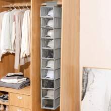 Hat Rack 10 Shelf Hat Rack Organizer For Baseball Caps Display Rack Closet Hanging Hat Organizer With Dust Cover Cap Holder Hat Storage Rack With 10 Pockets Toy Storage Organizer Hat Hanger - Grey - View 8