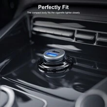 Cargador rápido de coche de aleación de aluminio de 38W con QC3.0 + PD, pequeño y portátil, con 2 puertos USB tipo C, incluye cables de datos