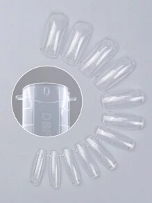 Nail Supplies Salon 120Pcs/Box Professional Plastic Artificial False Soft Gel Clear Acrylic Fake Nails Tips Model Extension Kit - Clear - View 12