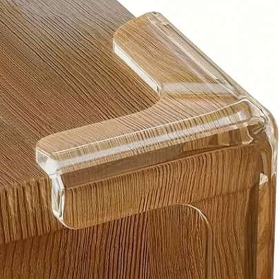 2/4/8pcs T-Shaped Transparent Anti-Collision Block : Transparent Anti-Collision Corner Thickened Glass Coffee Table Corner Anti-Collision Sticker Anti-Bump Table Bag Corner Silicone Protective Cover SS