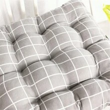 Square Bandage Chair Cushion, Imitation Linen Seat Pad, For Office/Student/Restaurant/Tatami Chairs, Shipped Compressed