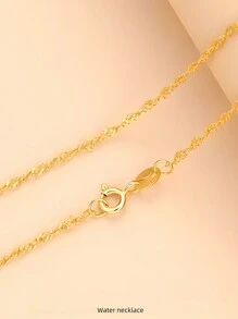 Collana In Argento Sterling 925 Per Donne, Catena Lunga E Sottile Alla Moda, Placcata In Oro 18k Per Maglione