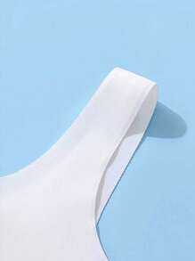 少女三入組夏季新款冰絲背心內衣，含胸墊，無縫隱形設計