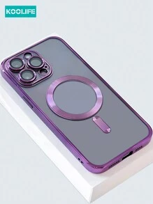1 pieza Funda protectora magnética de lujo a prueba de golpes con patrón de CD y película para lente de cámara, compatible con iPhone 17 ProMax/17/17 Pro/17 Air/16/16 Pro/16 Plus/16 ProMax/13/13 Pro/13 ProMax/14/14 Pro/14 Plus/14 ProMax/15/15 Pro/15 Plus/15 ProMax, carcasa suave de TPU unisex