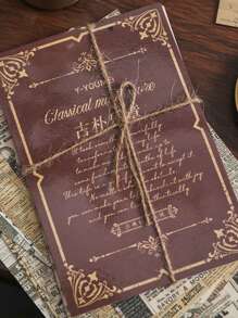 30 hojas de Papel de partitura musical antigua, material de papel estacionario artístico retro decorativo para álbumes de recortes de la serie de cartas antiguas