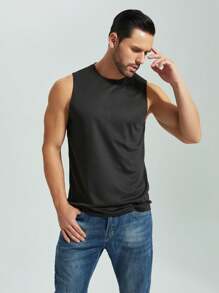 Boyfriend Style Men Gym Lato Oddychający Casual Sportowy Top