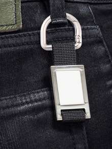 5piezas Hebilla de correa de bolsa con cierre de gancho de hardware en forma de D para la fabricación de bolsos DIY - Plateado - Ver 6