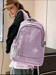 Women Fashion Backpacks - Màu tím - Xem 1