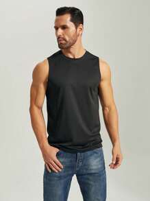 Boyfriend Style Men Gym Lato Oddychający Casual Sportowy Top