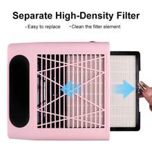 LIMEGIRL 1pc Professional Nail Dust Collector - Strong Vacuum Suction, Suitable For Acrylic Nail Drill And Dust Collection - Ideal For Nail Salons And Home Use - Pink - View 4