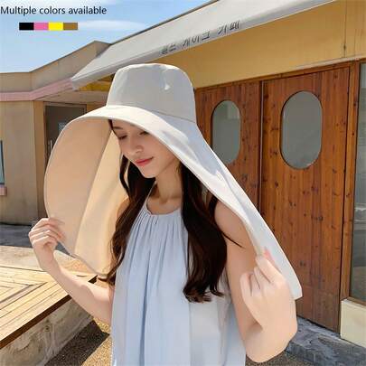 1pc Women's Neck Protecting Shawl Scarf All-Match Casual Outdoor Sun Shading UV Protection Scarf Hat, Summer