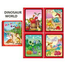 Livro de pintura mágica com água para decoração de Natal, brinquedos Montessori, livro de colorir reutilizável, livro de desenho mágico com água, livro de brinquedos educativos (todos os acessórios estão em cores e estilos aleatórios), escritório, escola, desenho, aluno, marcadores, papelaria, meninos, meninas, material escolar, material escolar, aquarela, brinquedos para meninos e crianças, brinquedos infantis, volta às aulas