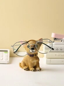1 件树脂多功能动物形状狗设计眼镜架适用于客厅和卧室装饰最佳礼物 - 彩色 - 查看 5