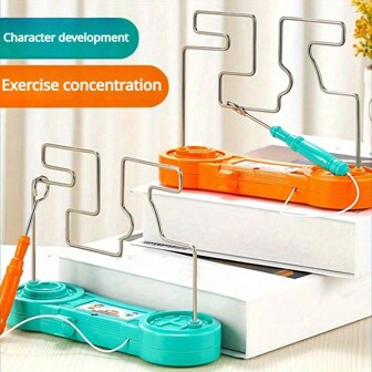 令人兴奋的家庭 Buzz Wire 游戏：安全、教育性的电动迷宫玩具，非常适合派对和科学学习，适合 3 岁以上儿童、圣诞礼物儿童 > 智力游戏、后代、扭扭乐、圣诞礼物、游戏、男孩玩具