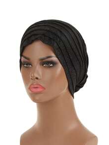 Nuovo cappello africano fashion con strass, multistrato con calotta interna, copricapo per capelli e turbante - Multicolore - Visualizzare 2