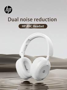 HP Wireless Headset On-Ear Headphones, ANC Noise Reduction, Call Sports Headphones, Heavy Bass, No Audio Cable Required, 500mAH Battery Capacity, Female Student Fashion Item