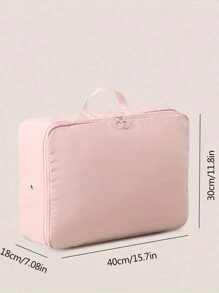 1Pc Portable Clothes Compression Bag, Space-Saving Storage Bag Containers, Bedroom Closet Organizer For Clothes Blanket Comforters Bed Sheets Pillows Travel Essentials For Travel Backpack Travel Bag Luggage Suitcase Travel Gear Back To School Moving Bags Organizer - Multicolor - View 11