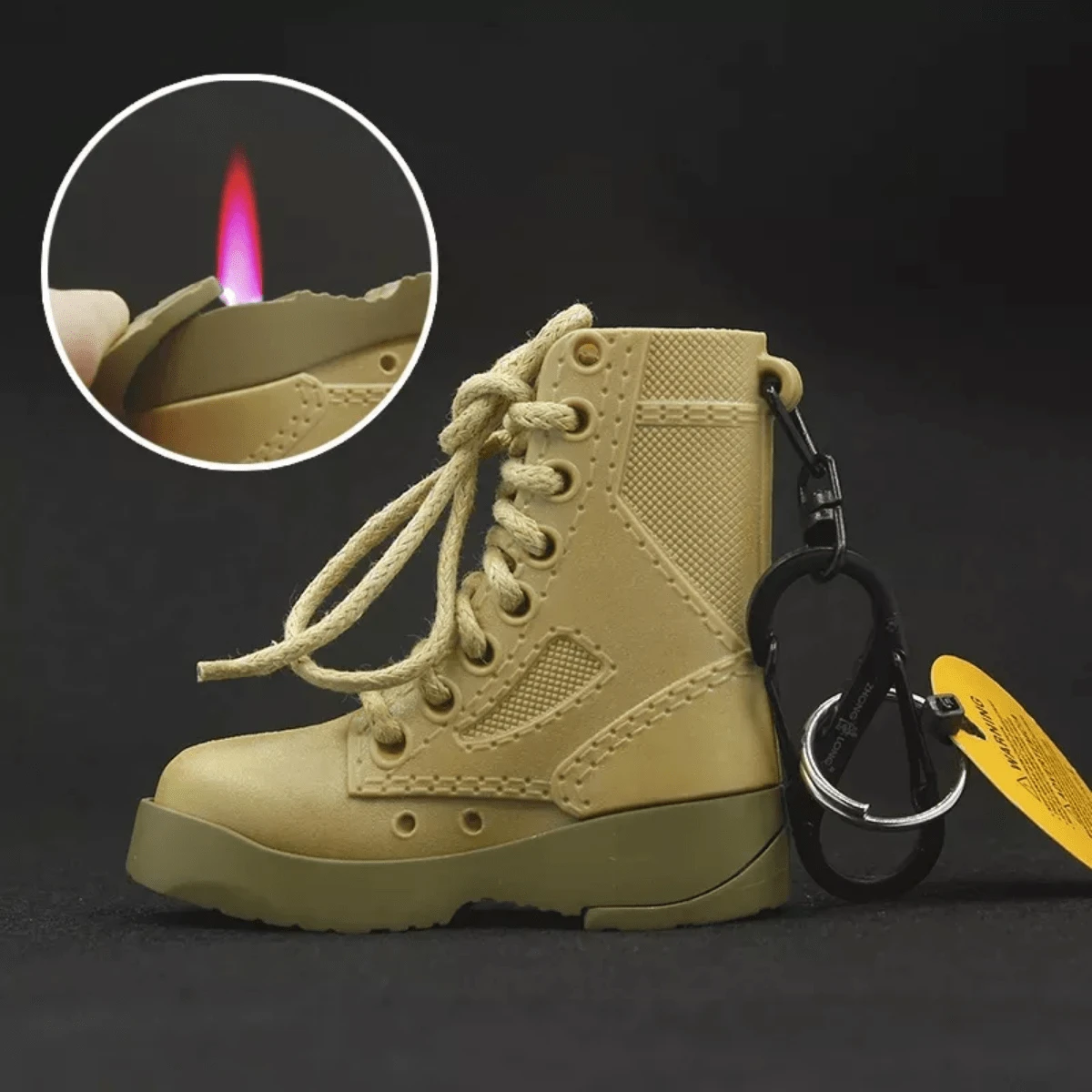 Encendedor LLavero En Forma De Bota Militar Tactica Encededor Llavero LEODY - Verde - Ver 1