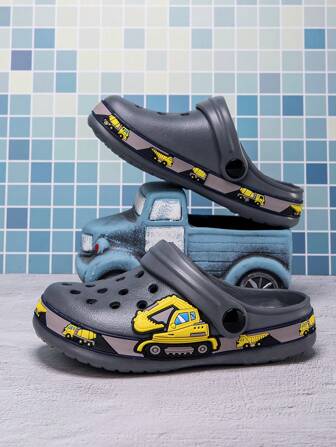 Kids' All-Season Casual Fashion Thick-Sole Waterproof & Skid-Proof Outdoor Sandals With Breathable Holes & Closed Closed Toes