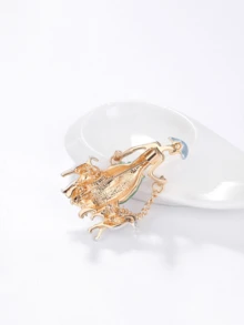 時尚個性化現代女士胸針，狗狗造型寵物別針，多用途合金琺瑯服飾配件，適用於衣服、圍巾、帽子、錢包等裝飾。 - 紅色 - 查看 6