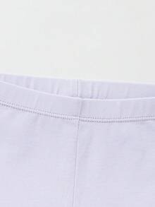 Balabala Children's Base Pants, Girls' Shorts, Summer Toddler's Baby's Seven-Point Pants - Purple - View 6