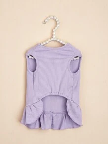 Lightweight Spring/ Dress, Princess Style Leash Harness For Small Dogs, Poodle, Teddy Bear - Purple - View 5