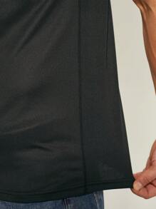 Boyfriend Style Men Gym Lato Oddychający Casual Sportowy Top