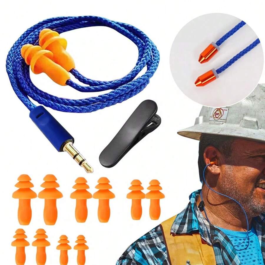Audífonos Trabajo,audífonos Tapones Ear Plug Trabajo - Naranja - Ver 1