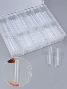 Nail Supplies Salon 120Pcs/Box Professional Plastic Artificial False Soft Gel Clear Acrylic Fake Nails Tips Model Extension Kit - Clear - View 10