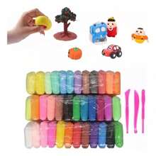 12 PCS foamy Moldeable 36 Piezas Diferentes Colores Plastilina,Juguetes hechos a mano para niños, regalos de Navidad, regalos navideños.-3PCS - Multicolor - Ver 2