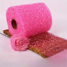 1 Roll, Handmade Silk Ribbon Rose Wrapping Paper, Flower Wrapping Paper For Flower Shops, Bouquets, Scene Decor, Festivals Decor, Room Decor, Home Decor, Offices Decor, Theme Party Decor, Back To School Valentine Day