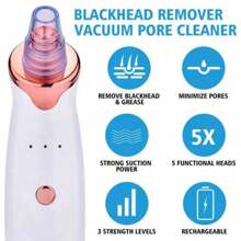 1 Pieza Removedor De Espinillas Eléctrico Recargable De 150 Mah, Extractor De Granos, Limpiador De Poros Faciales Con Dispositivo De Belleza De Microcristalina Para Uso En El Hogar