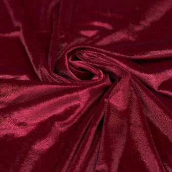 1 Piece Solid Burgundy Velvet Fabric, Smooth High Stretch Metallic Velour Cloth, Korean Velvet Fabric For Autumn/Winter, Suitable For Qipao, Formal Dress, Sofa Pillow, Curtain, Tablecloth, Headwear, Wedding Decoration
