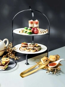 6/8/12 件心形迷你夹子，不锈钢小夹子，可爱爱心夹菜夹，小孩子夹菜夹，用于盛放食物、烹饪、开胃菜、水果、糖 - 金色 - 查看 4