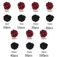 5/10/15/20/25/30pcs/Set Pink Artificial Flower, Simple PS Foam Decorative Flower For Home Decoration