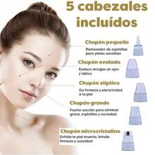1 Pieza Removedor De Espinillas Eléctrico Recargable De 150 Mah, Extractor De Granos, Limpiador De Poros Faciales Con Dispositivo De Belleza De Microcristalina Para Uso En El Hogar
