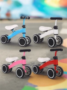 Bicicleta sin Pedales Bicicleta de Equilibrio,Triciclo Bicicleta De Equilibrio Sin Pedales Para Niño - Multicolor - Ver 3