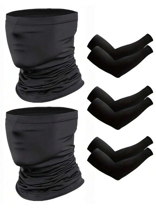 Cubierta de cuello y manga de brazo de pañuelo, resistente al viento y al sol, transpirable para esquiar, pescar, hacer senderismo, andar en bicicleta