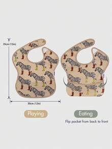 5 Packs Baby Bibs, Waterproof Baby Bibs For Boy And Girl, Great Travel Baby Bibs For Eating, Feeding Bibs, Oeko-Tex Certificated - Purple - View 8