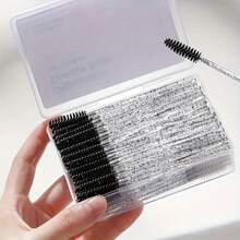 100 Stücke/Packung Wimpernbürsten Augenbrauenbürste tragbare Wimpern Spoolies für Wimpernverlängerung Make-up-Applikator für Augenbrauen