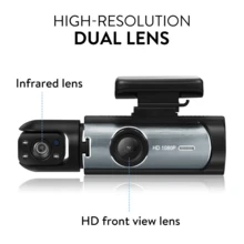 1080P Dual Camera, Dash Cam For Cars, Front And Inside, With IR Night Vision, Loop Recording With 3.16 Inch IPS Screen, Dual Lens Car Dashboard Video Cam - With 32G Card - View 3