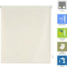 Ecommerc3 Estore de rolo opaco liso Easyfix tamanho 67x180 - Estore opaco SEM FERRAMENTAS Tecido tamanho 64x175 - Estore SEM BROCA - Bege - Ver 3