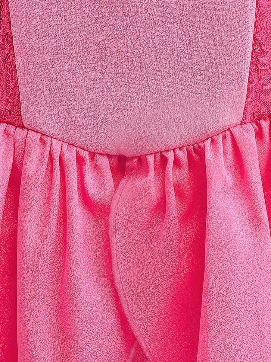 Young Girl Princess Dress, Puff Sleeve Suitable For Birthday, Christmas